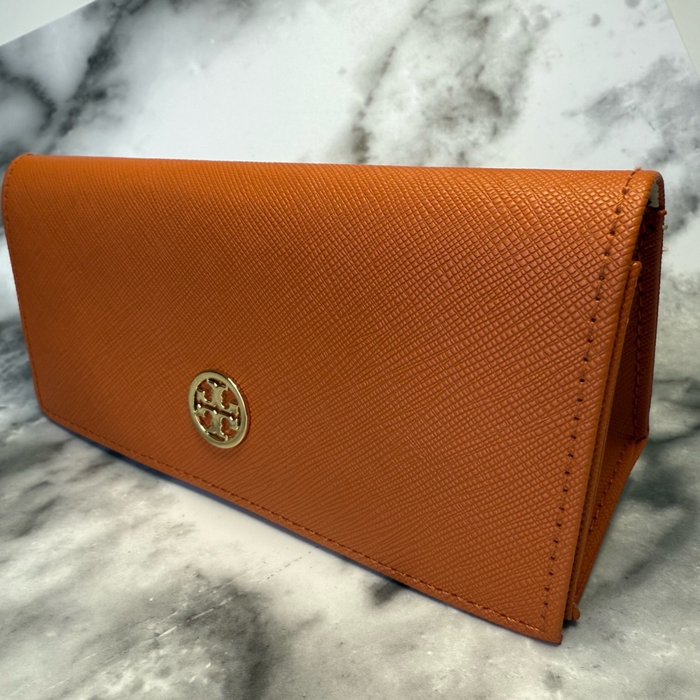 Tory Burch Orange glasses case